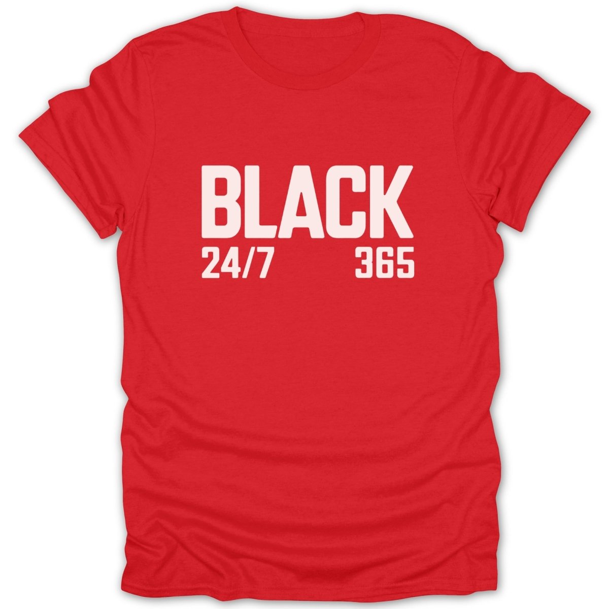 Black 24/7 365 Tee - Zion Threadz