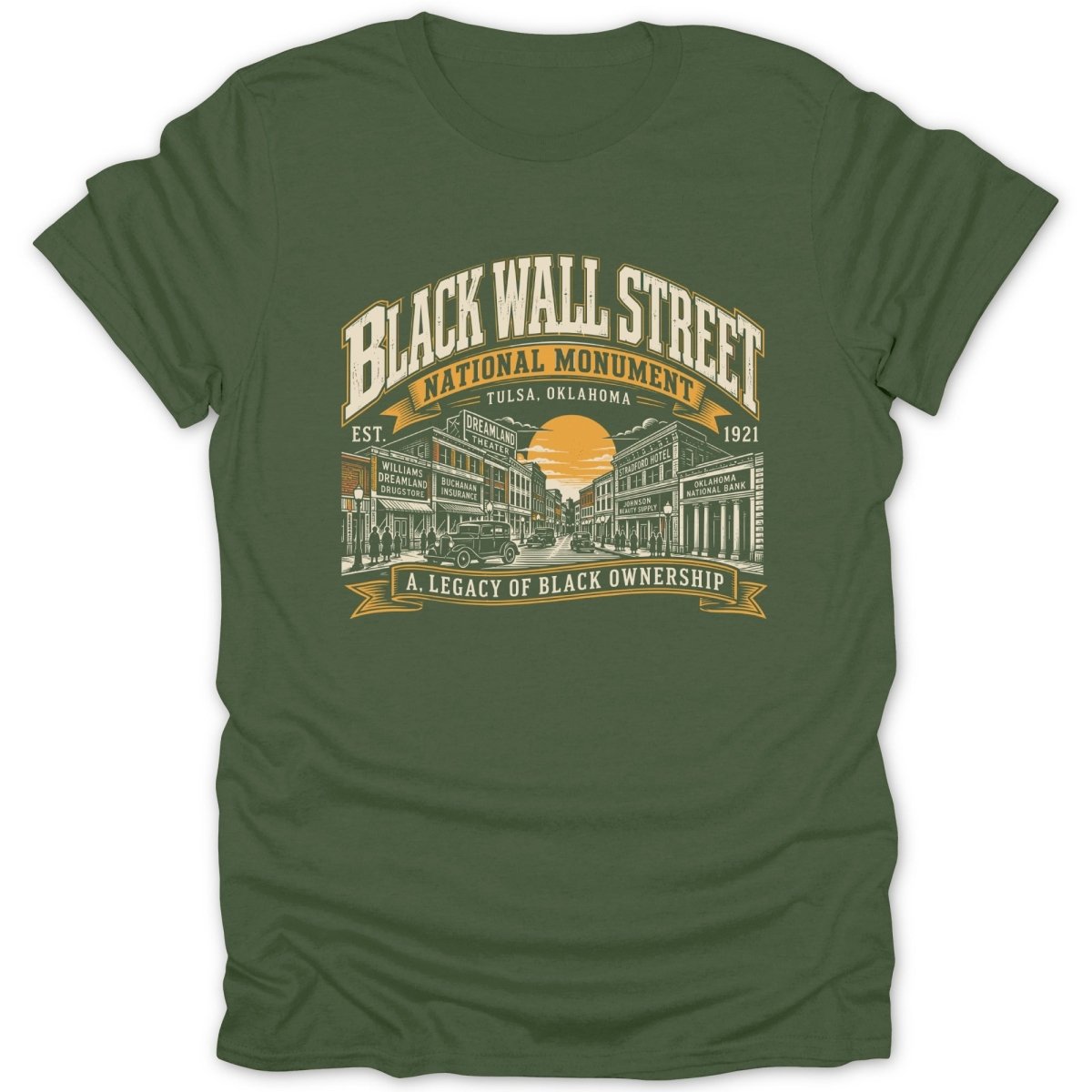 Black Wall Street National Monument Tulsa, Oklahoma: A Legacy of Black Ownership.