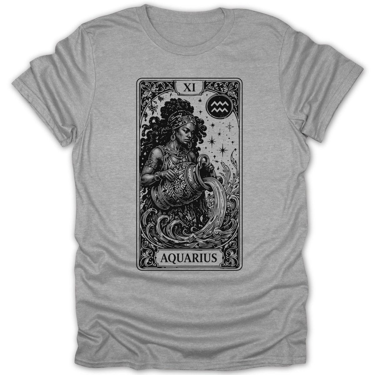 Aquarius Zodiac Tee - Zion Threadz