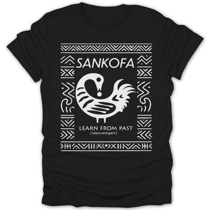 Sankofa Adinkra Pattern Tee - Zion Threadz