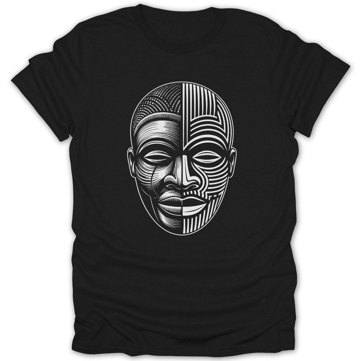 Duality Tribal Mask Tee - Zion Threadz