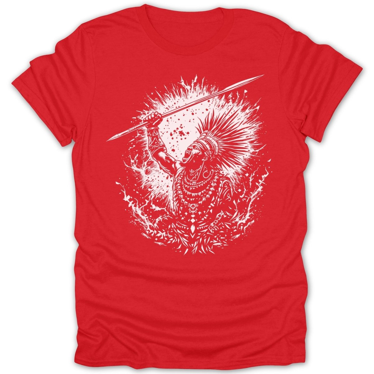 Tribal Warrior with Spear Tee - Zion Threadz