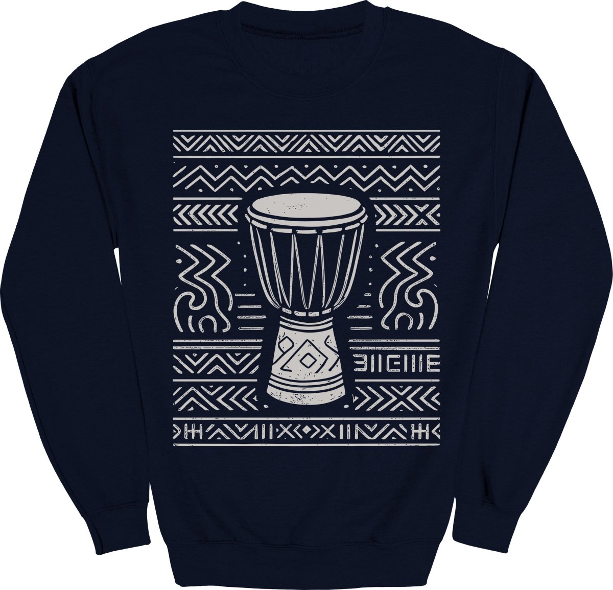 Tribal Drum Pattern Sweatshirt - Zion Threadz