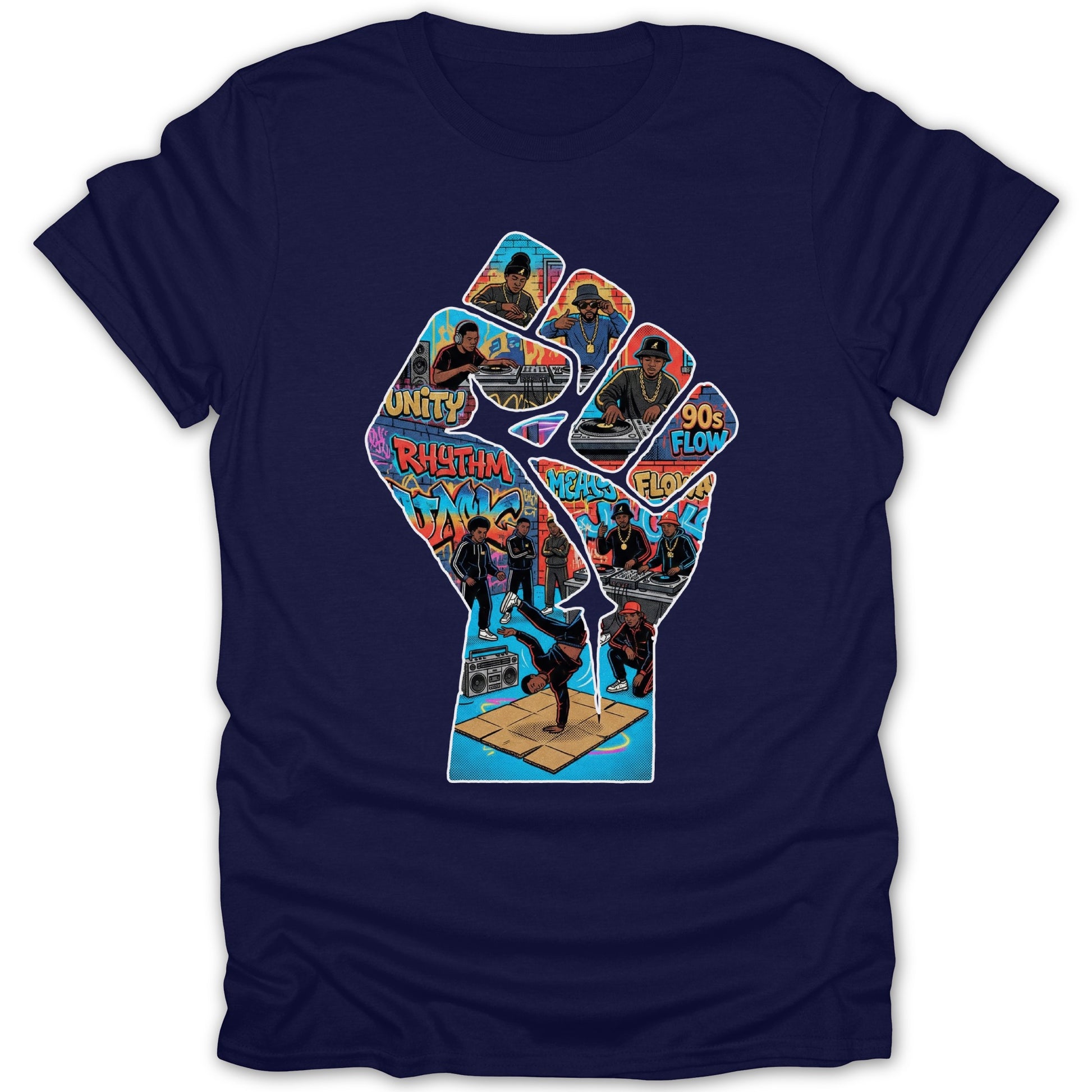 Hip Hop Culture Fist Art Graphic T-Shirt