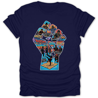 Hip Hop Culture Fist Art Graphic T-Shirt