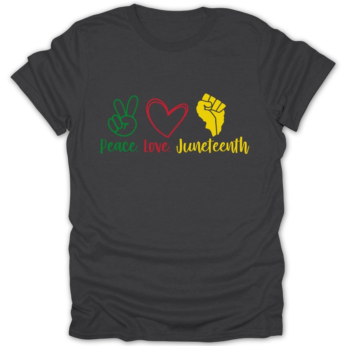 Peace Love Juneteenth Tee - Zion Threadz