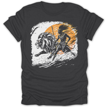 Warrior And Lion Battle Tee - Zion Threadz