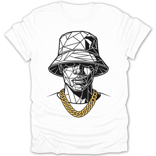 Abstract Geometric Man Hat and Chain Tee - Zion Threadz