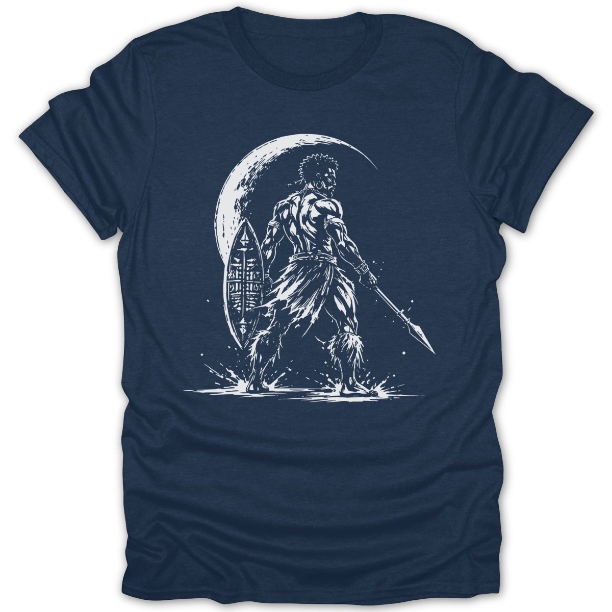 Moonlit Warrior BW Tee - Zion Threadz