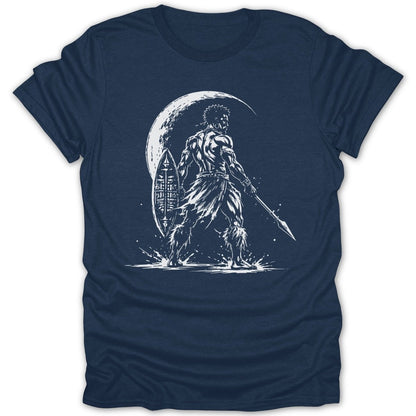 Moonlit Warrior BW Tee - Zion Threadz