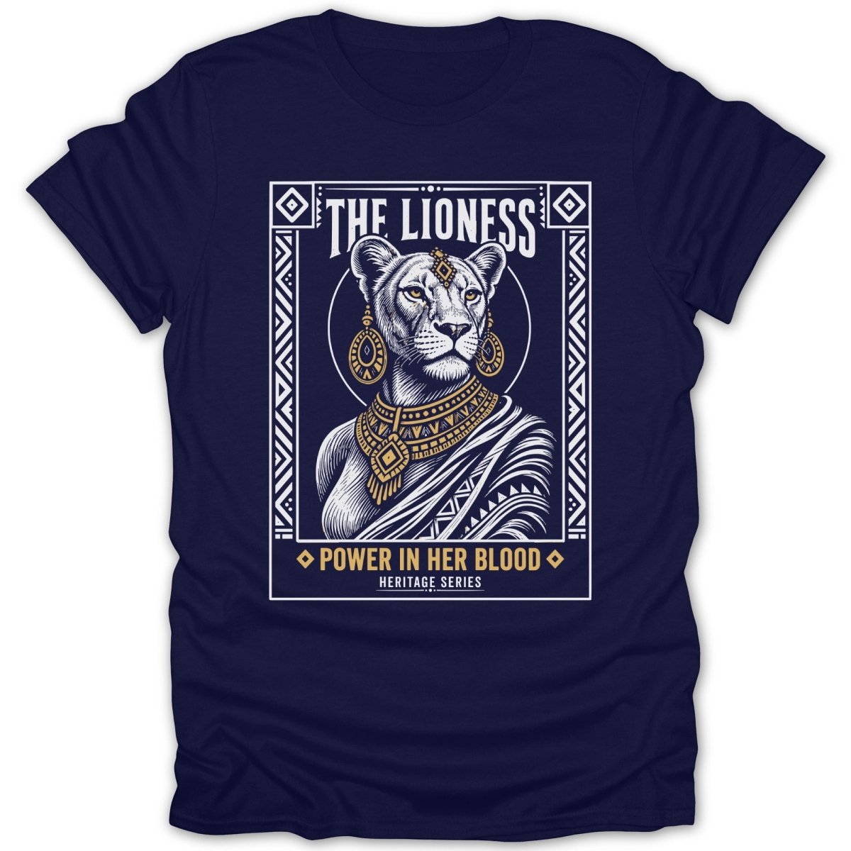Lioness: Power In Her Blood GLD Tee - Zion Threadz