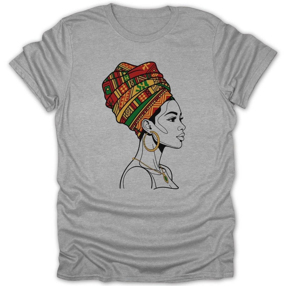 Regal Headwrap Portrait Tee - Zion Threadz