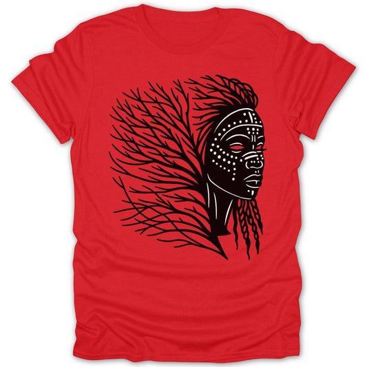 Abstract Tribal Woman Tree Tee - Zion Threadz