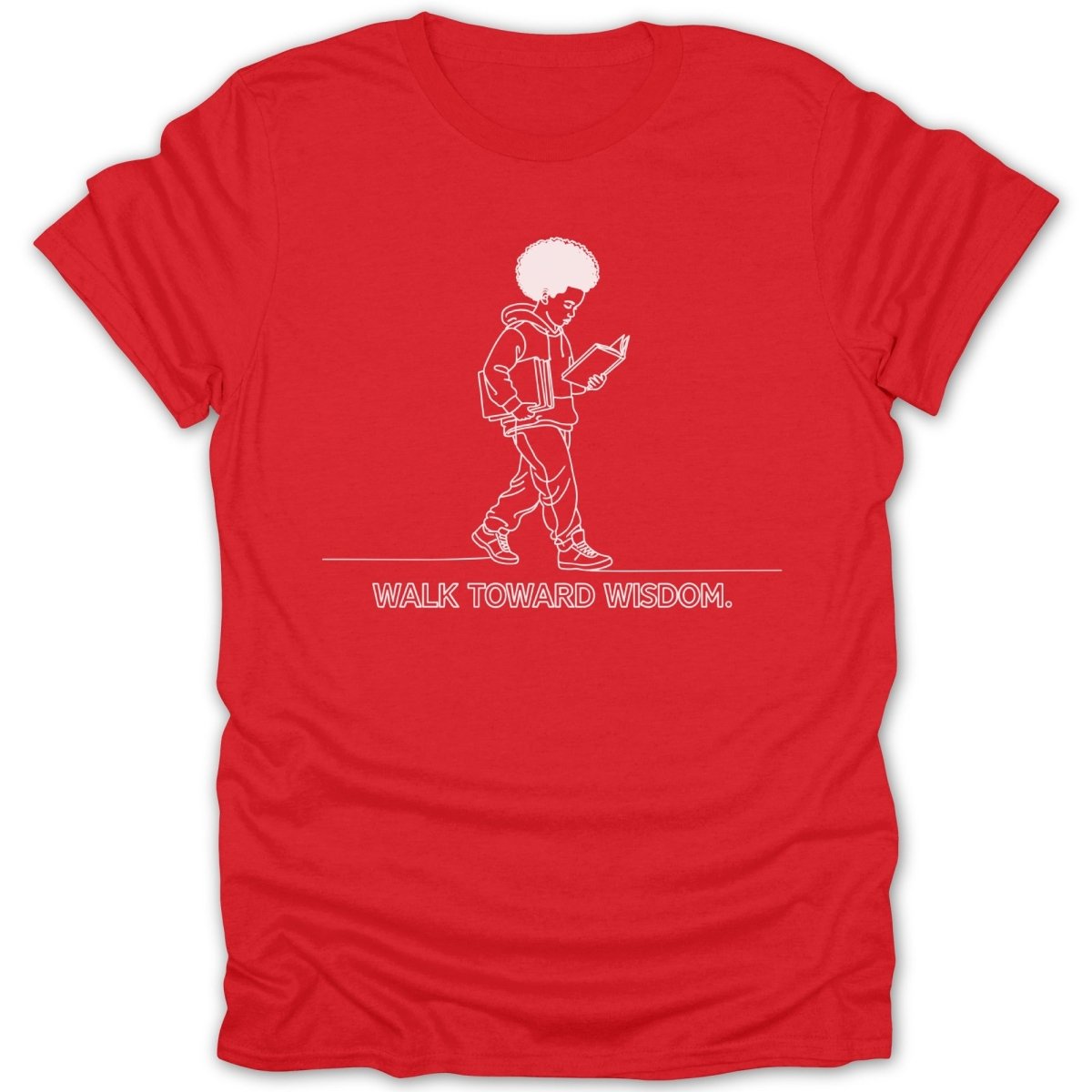 Black Boy Walk Toward Wisdom Tee - Zion Threadz