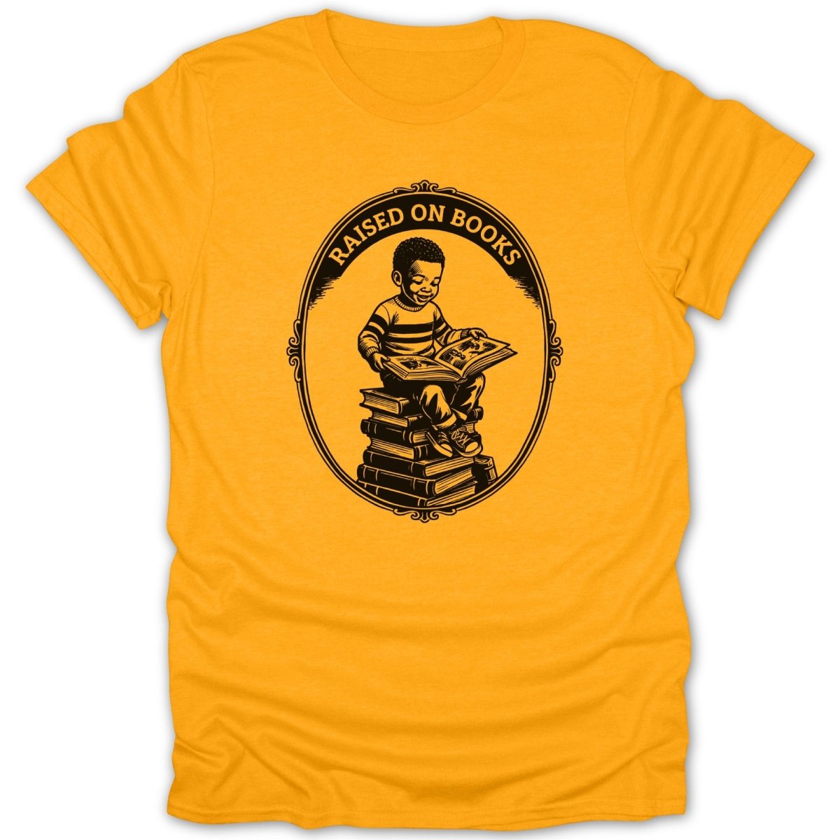 Black Boy Raised On Books Tee - Zion Threadz
