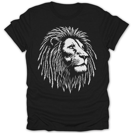 Reggae Lion With Dreads Tee - Zion Threadz