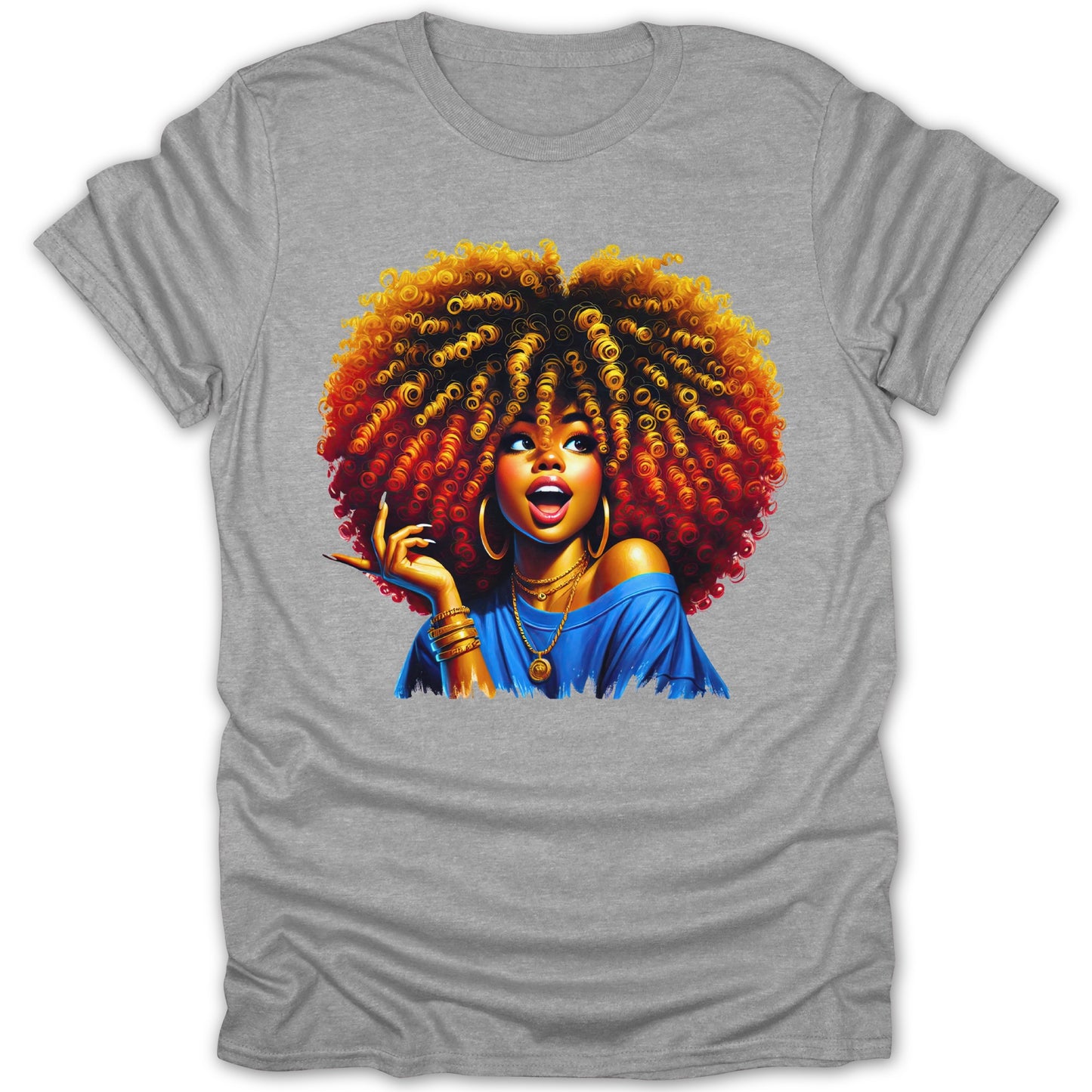 Bold Artistic Vibrant Afro Design T-Shirt product