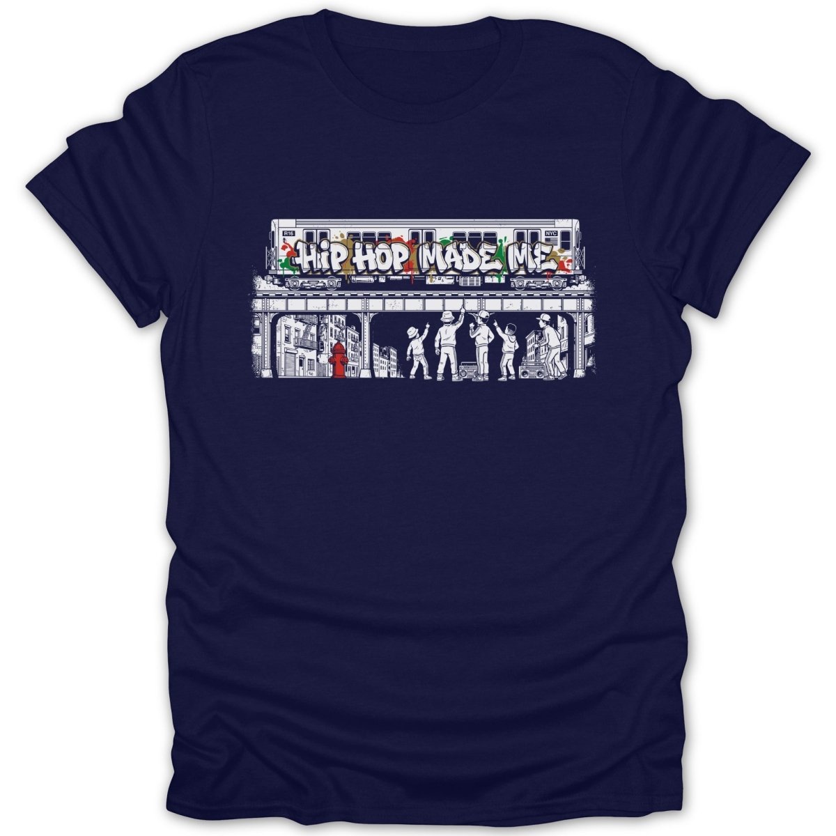 Hip Hop Made Me Graffiti Train Tee - Zion Threadz