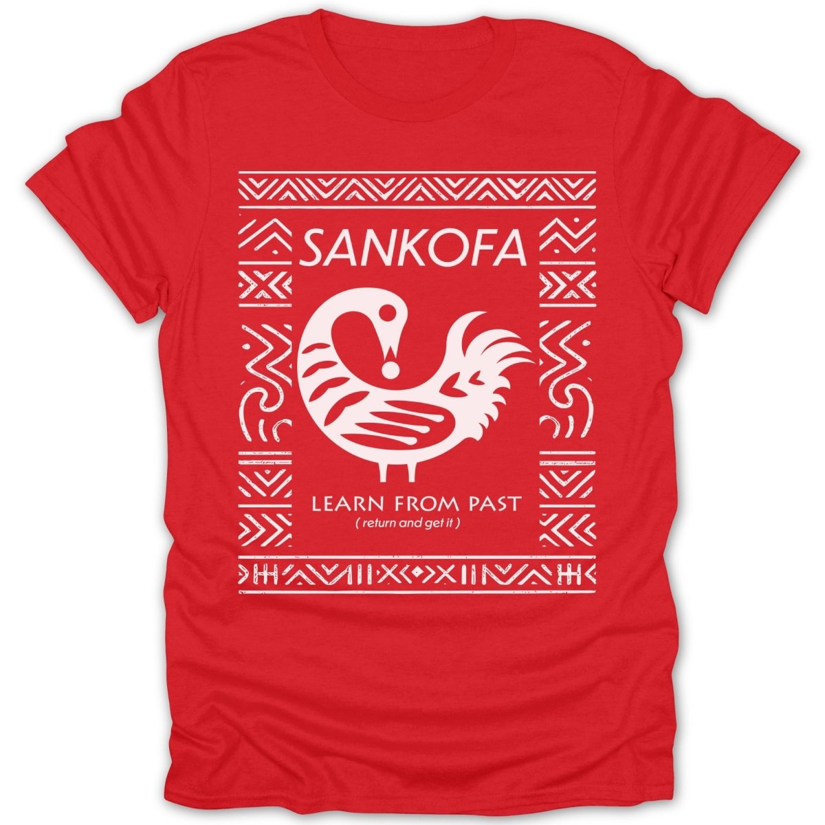Sankofa Adinkra Pattern Tee - Zion Threadz