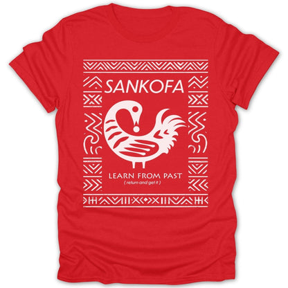 Sankofa Adinkra Pattern Tee - Zion Threadz