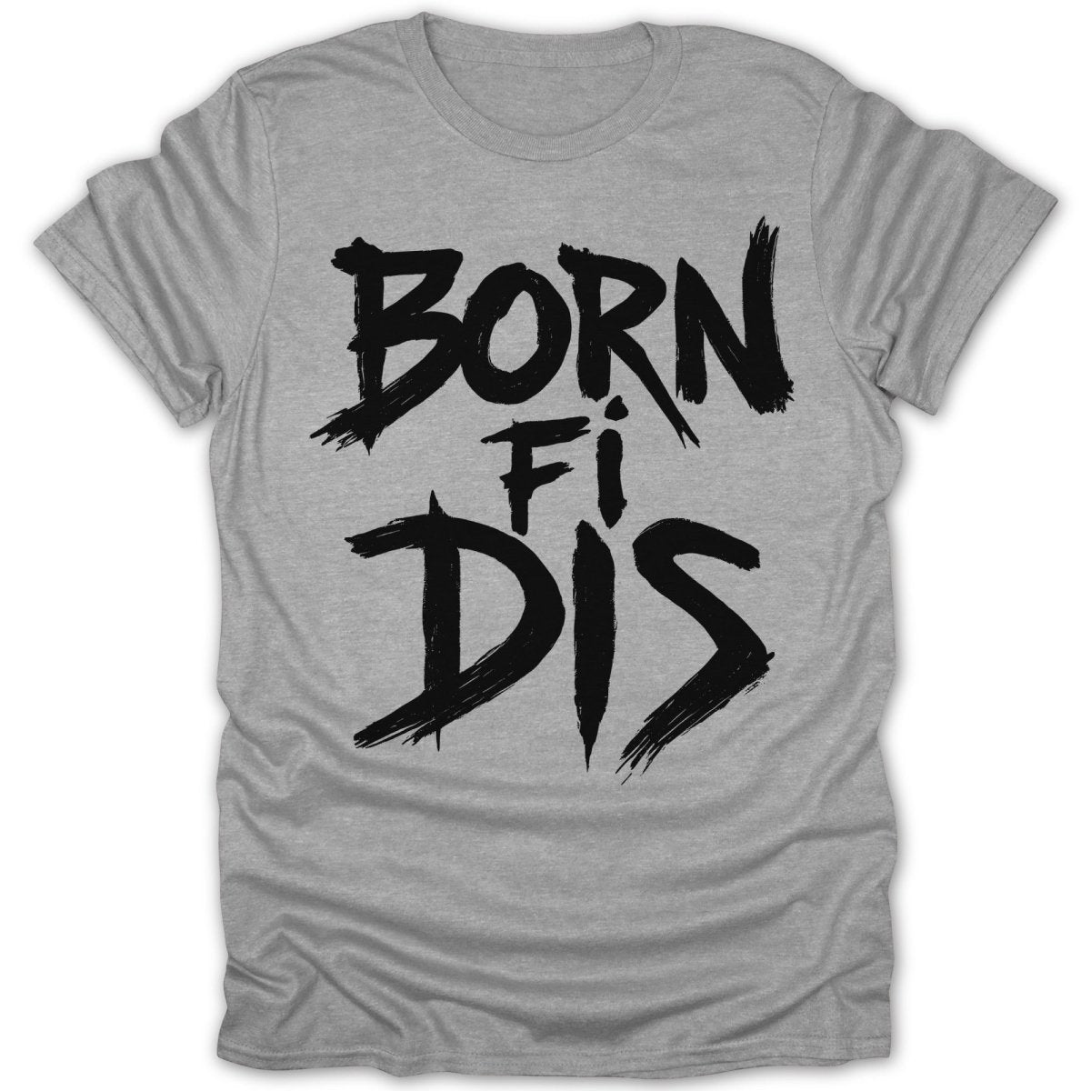 Born Fi Dis Brush Stroke Tee - Zion Threadz
