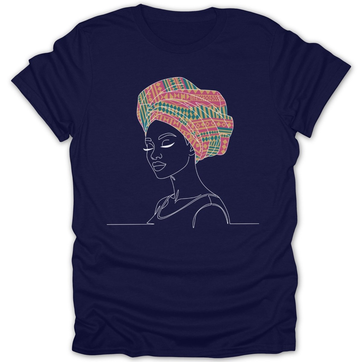 African Queen Dynamic Head Wrap Tee - Zion Threadz