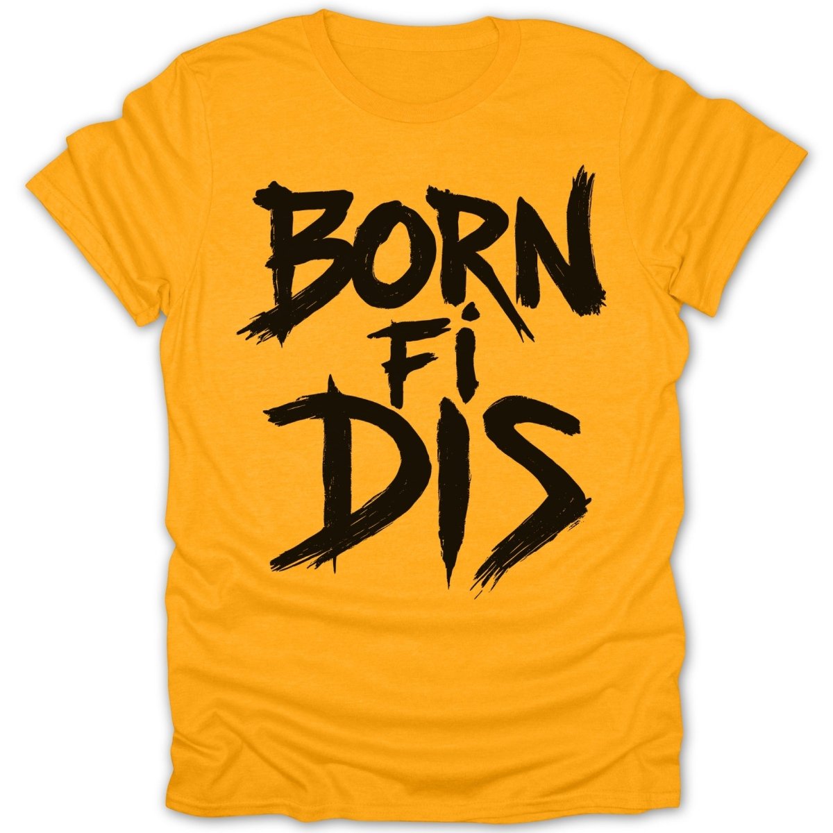 Born Fi Dis Brush Stroke Tee - Zion Threadz