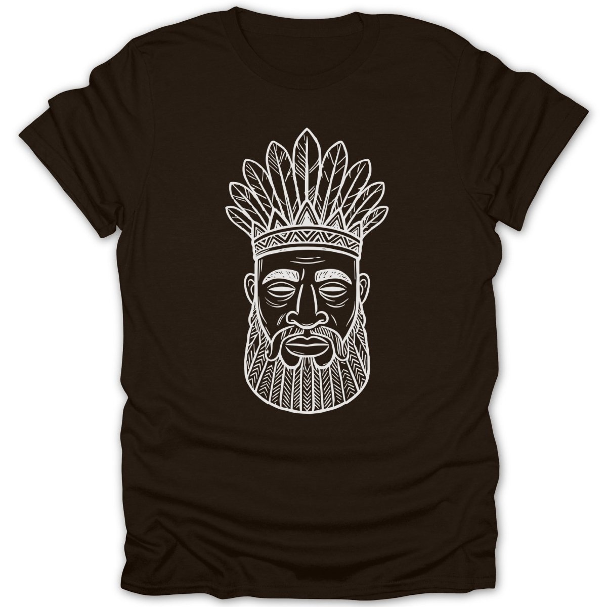 Tribal Chief Feathers Mask Tee - Zion Threadz