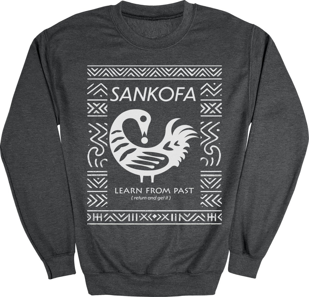 Sankofa Adinkra Pattern Sweatshirt - Zion Threadz