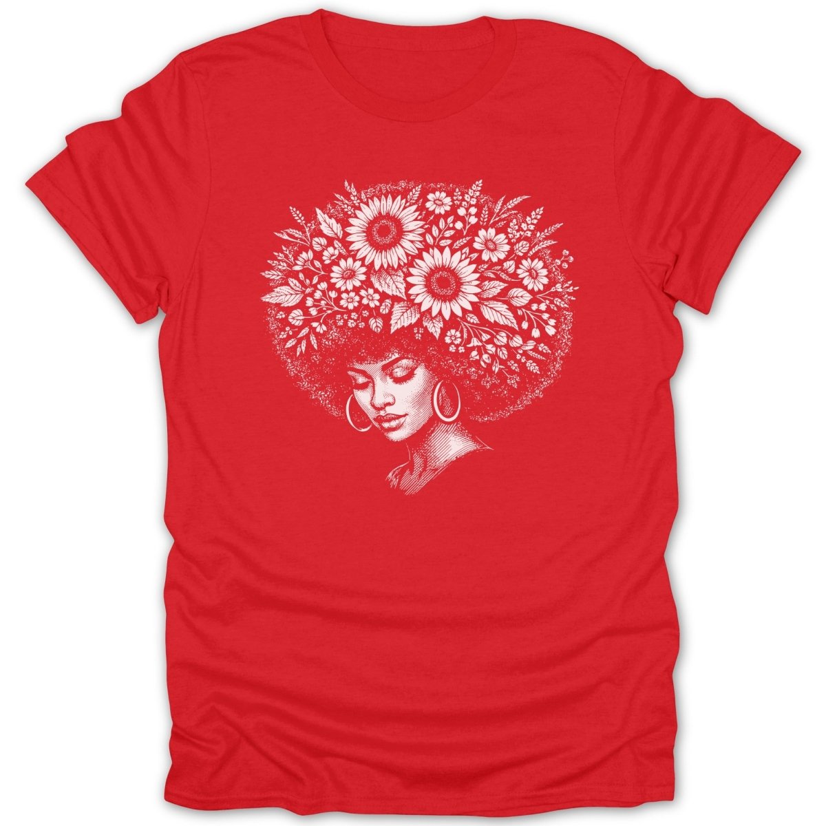 Afro Girl Bloom Tee - Zion Threadz
