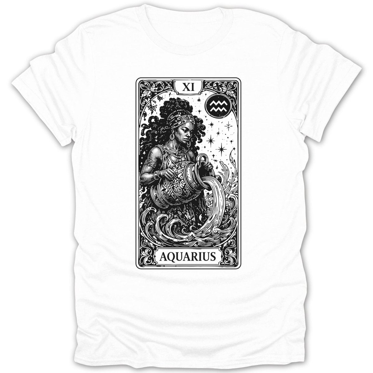Aquarius Zodiac Tee - Zion Threadz