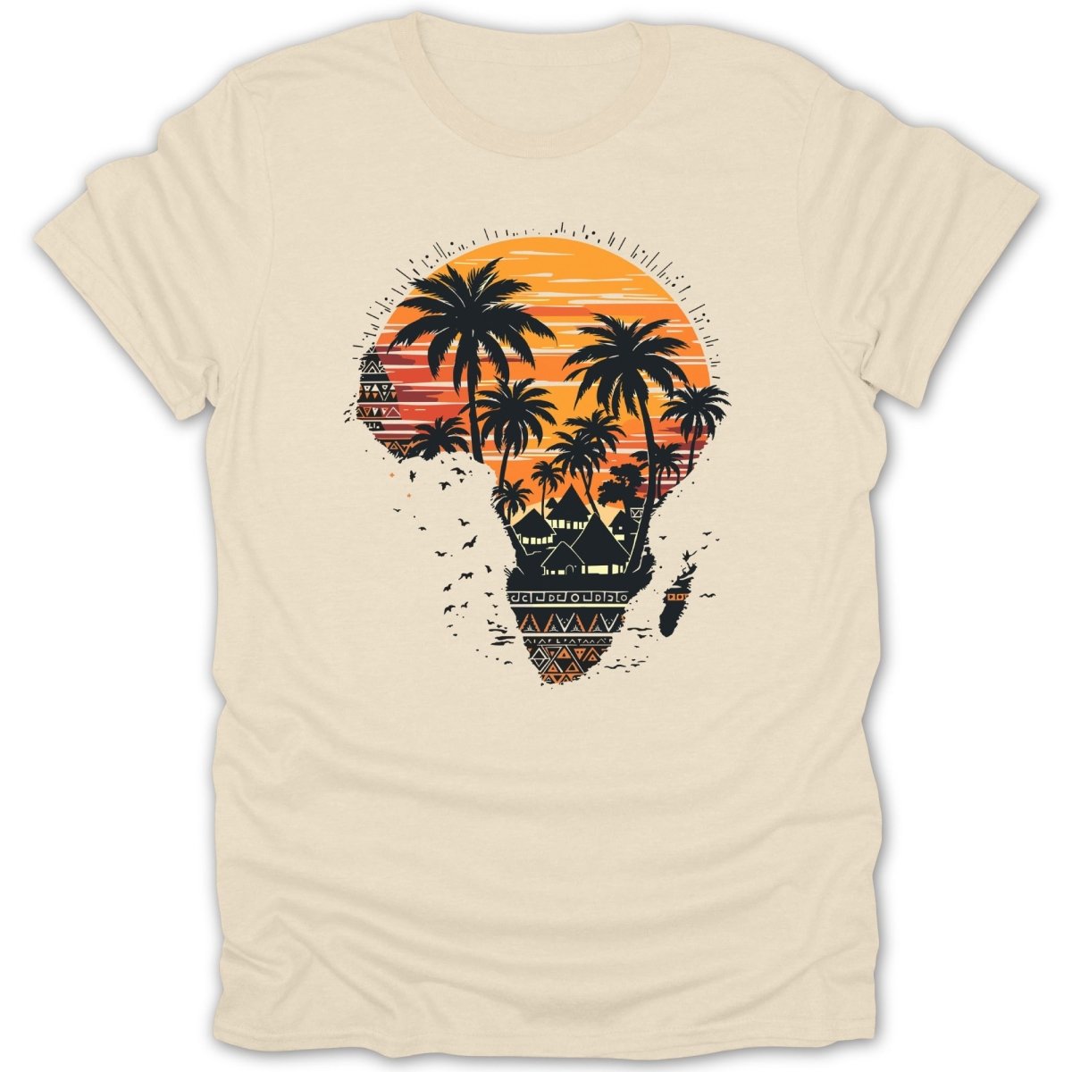Africa Sunset Palm Tee - Zion Threadz