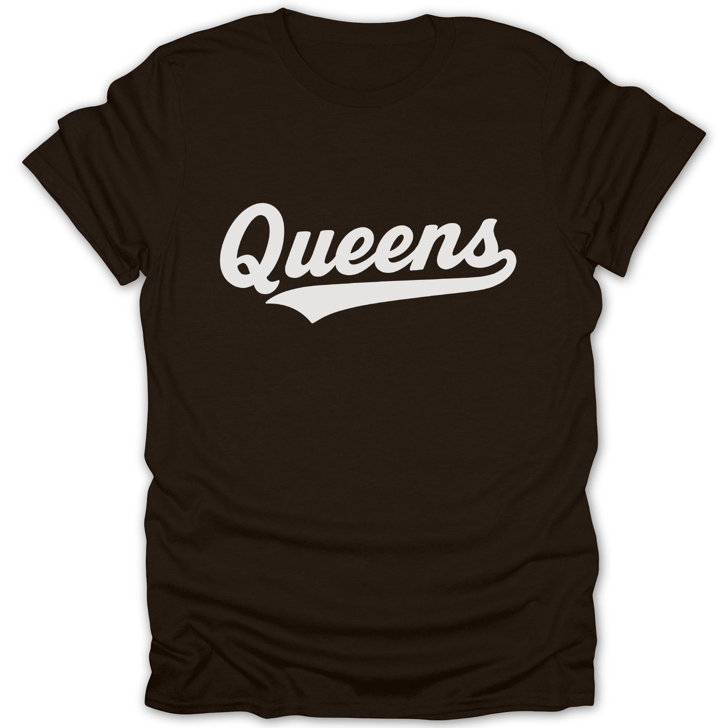 Queens Baseball Script Design T-shirt Product