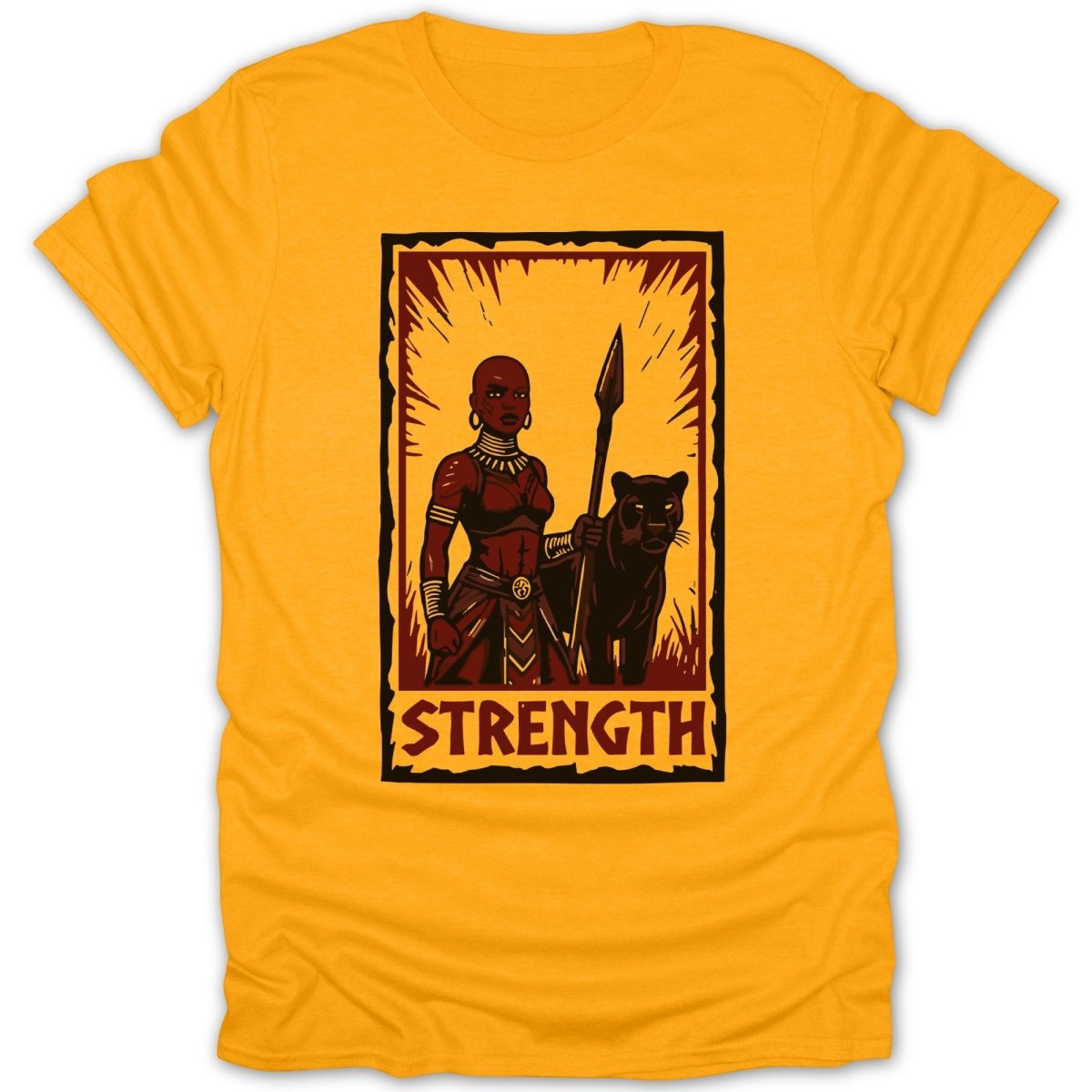 Strength Warrior & Panther Tee - Zion Threadz