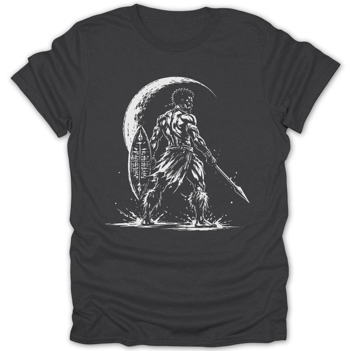 Moonlit Warrior BW Tee - Zion Threadz