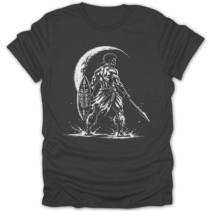 Moonlit Warrior BW Tee - Zion Threadz