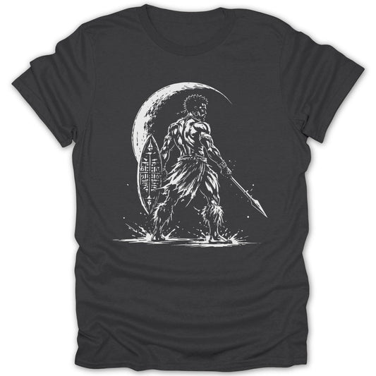 Moonlit Warrior BW Tee - Zion Threadz