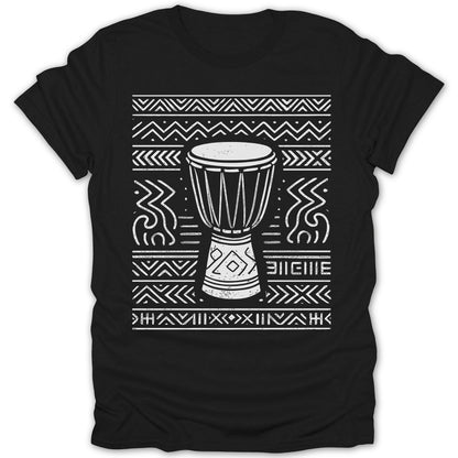 African-Inspired Drum Design T-Shirt Clothing product