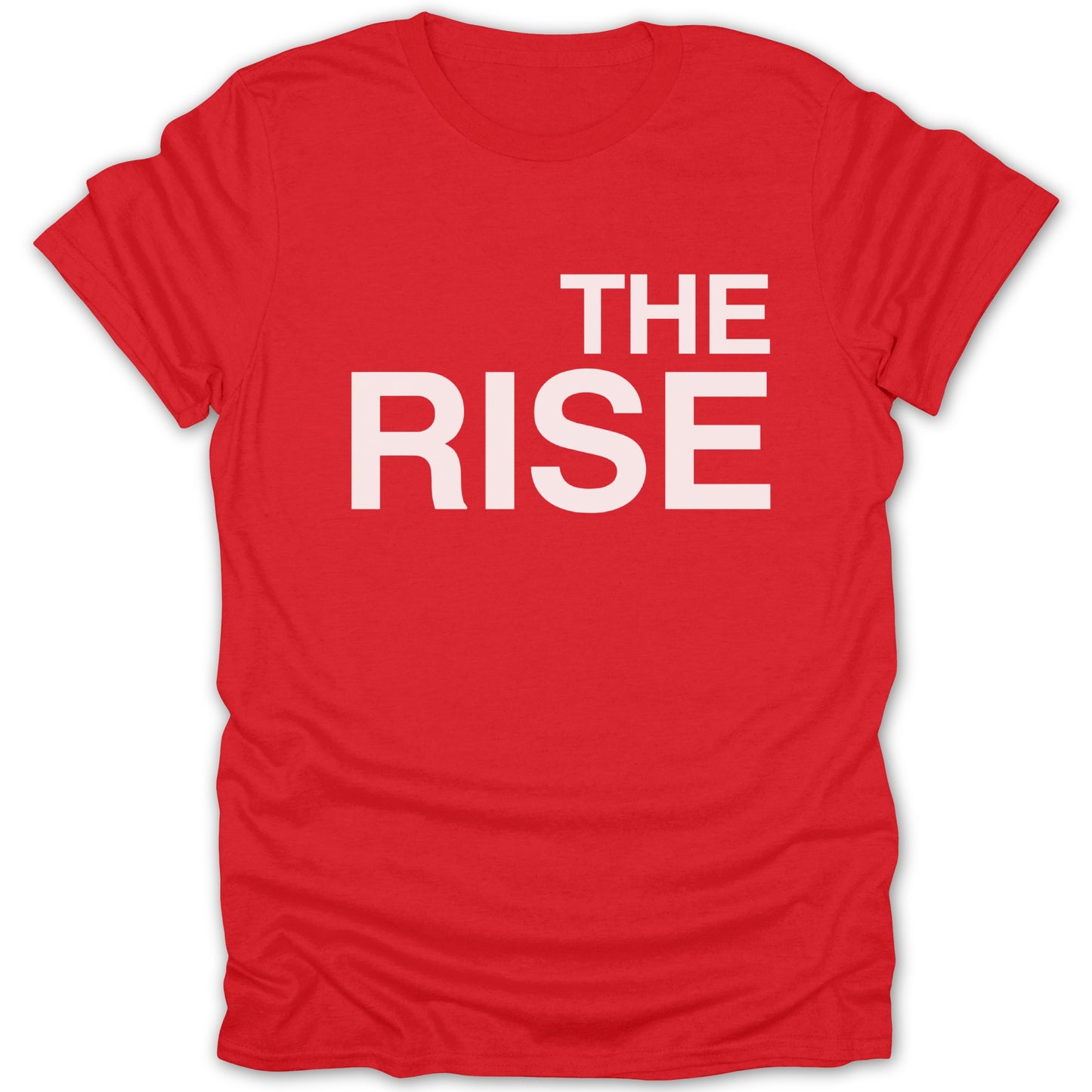 Bold Red THE RISE Graphic Print T-Shirt Product