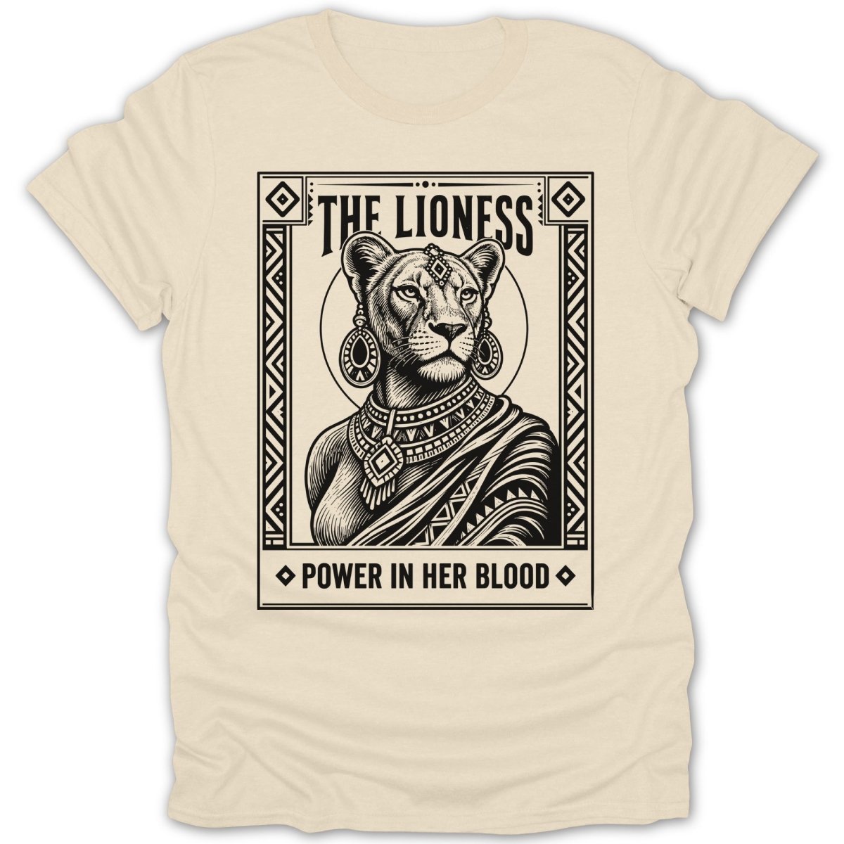 The Lioness: Power In Her Blood Tee - Zion Threadz