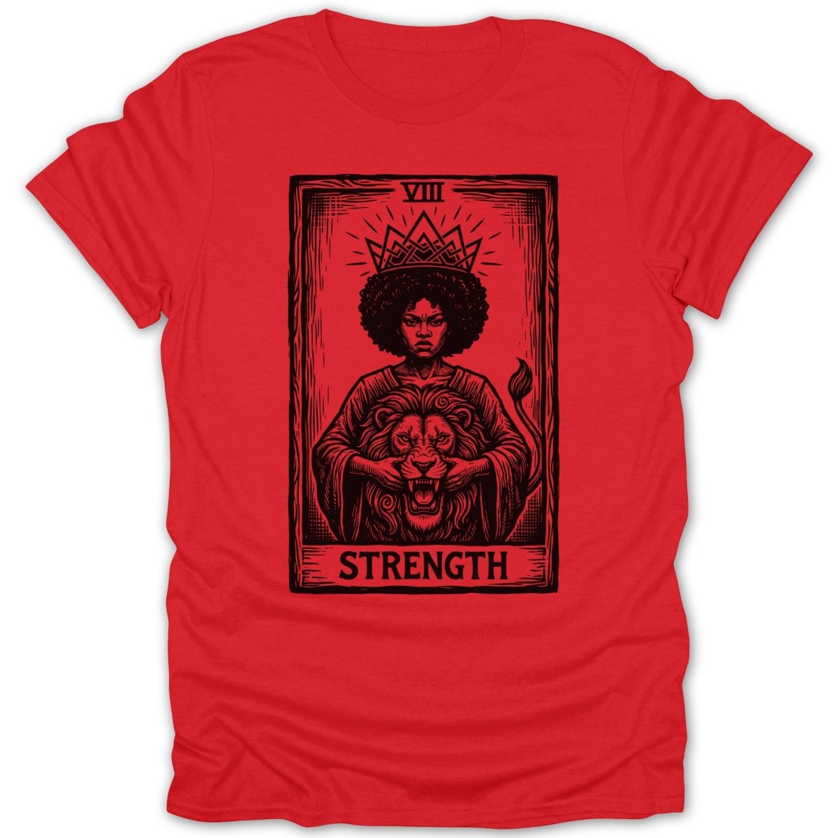 Strength Woman And Lion Tee - Zion Threadz