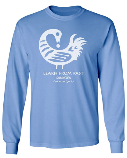 Sankofa Adinkra Learn From Past Long Sleeve Tee - Zion Threadz