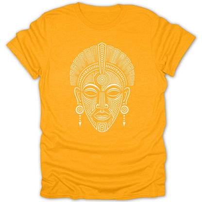 Ancient Spirit Wood Pattern Mask Tee - Zion Threadz