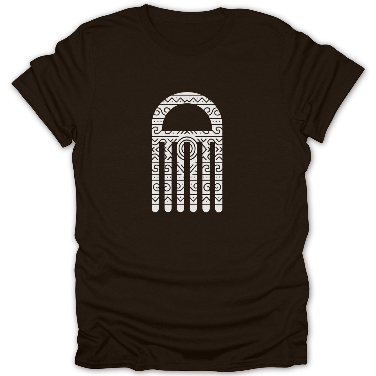 Adinkra Duafe Pattern Tee - Zion Threadz