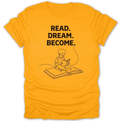 Black Boy Read Dream Become Tee - Zion Threadz