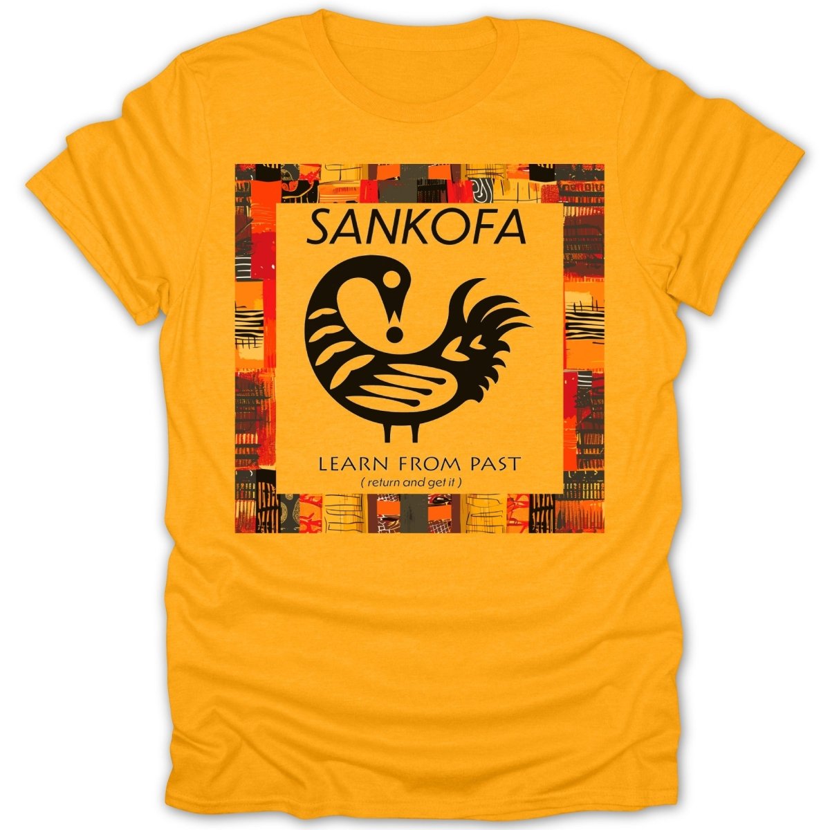 Adinkra Sankofa Color Pattern Tee - Zion Threadz