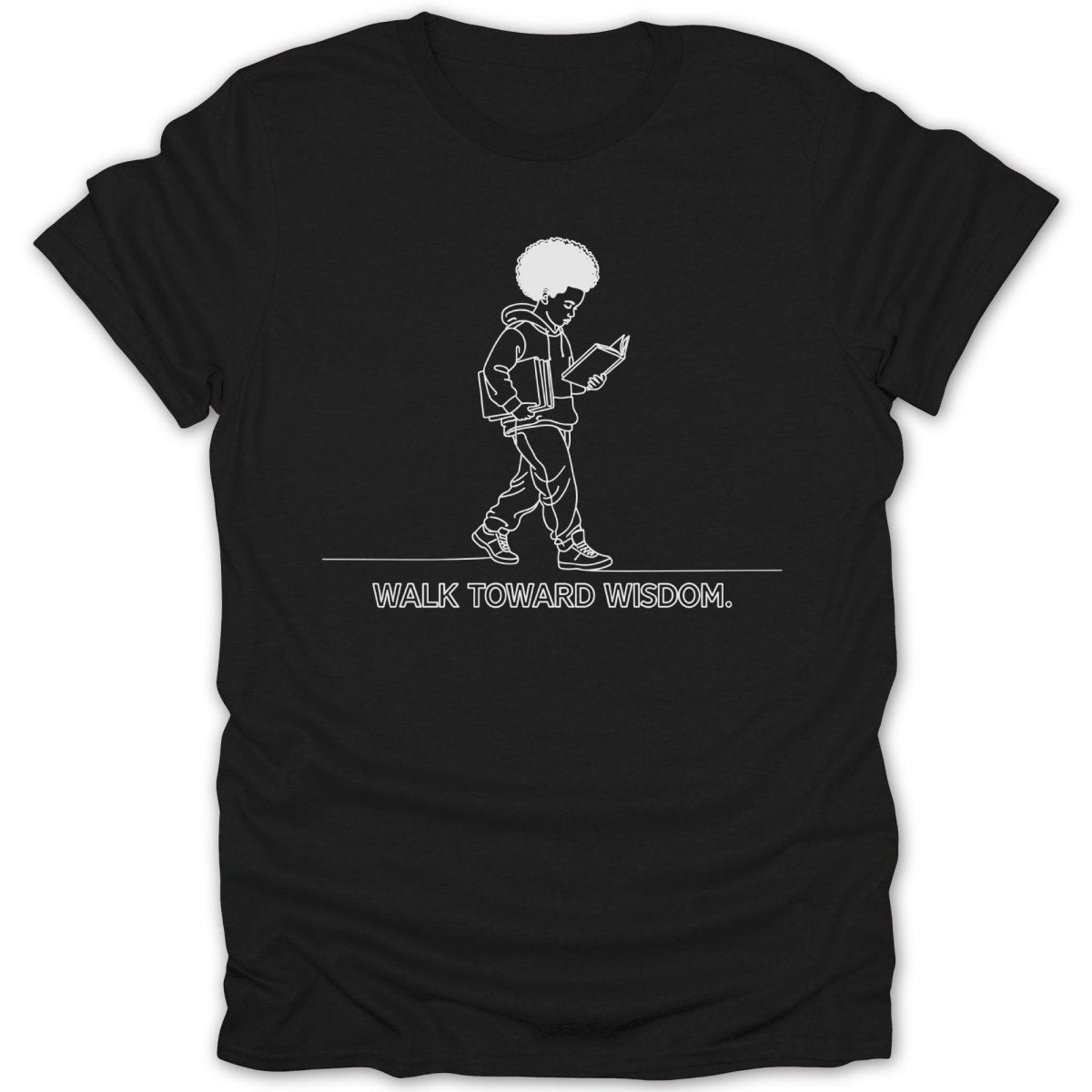 Black Boy Walk Toward Wisdom Tee - Zion Threadz