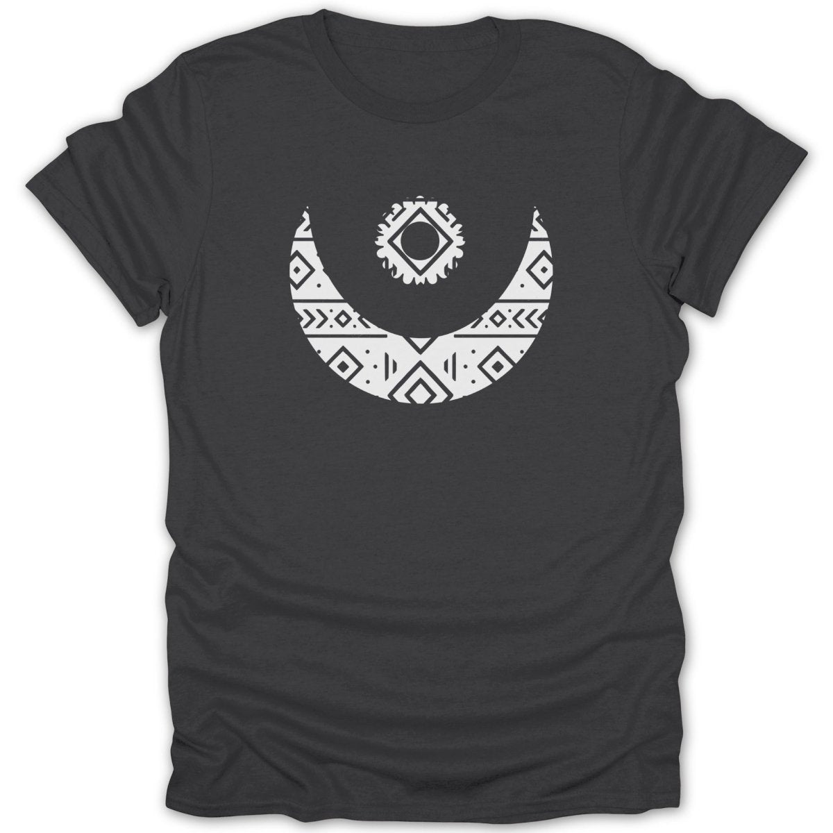 Adinkra Moon and Star Pattern Tee - Zion Threadz