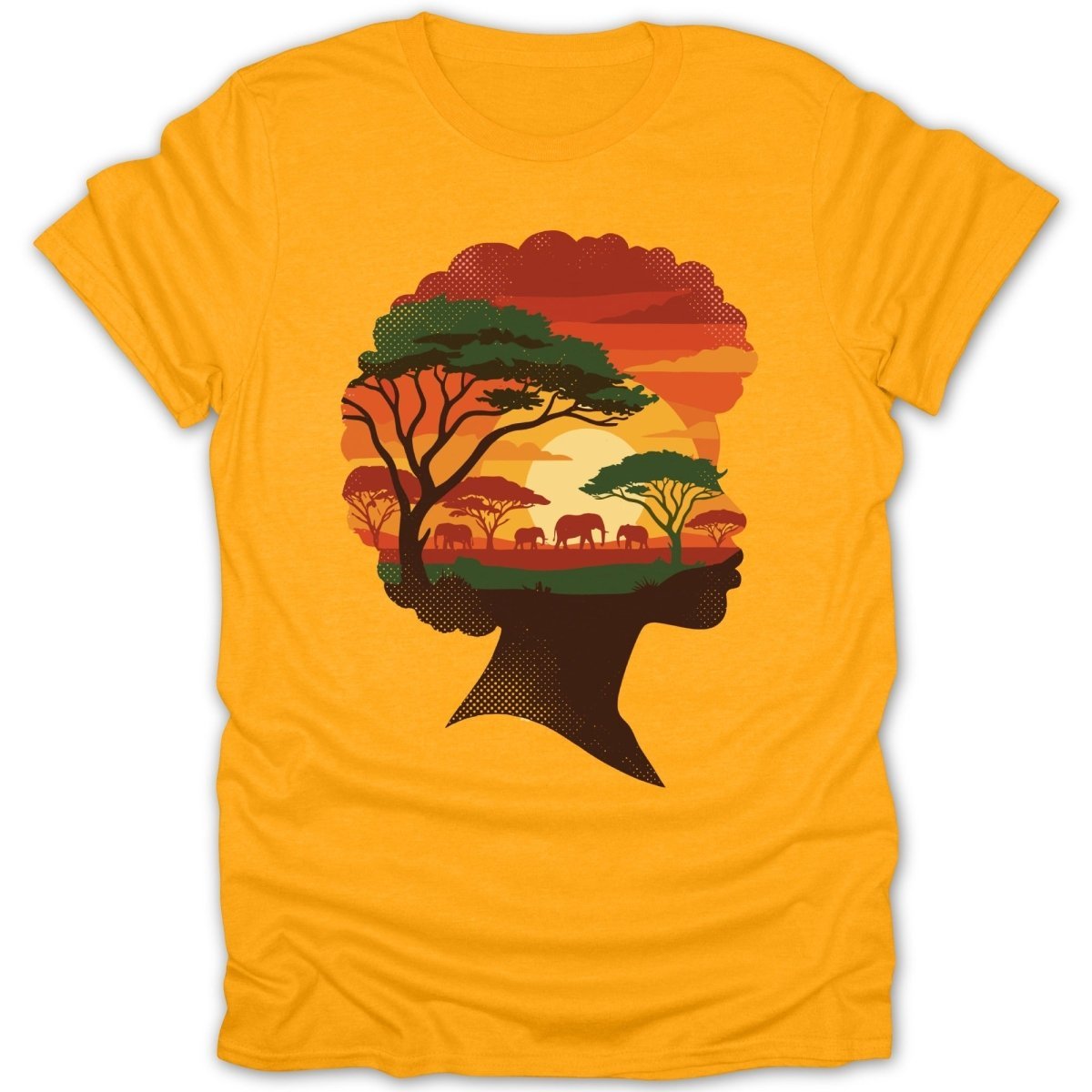 African Silhouette Landscape Tee - Zion Threadz