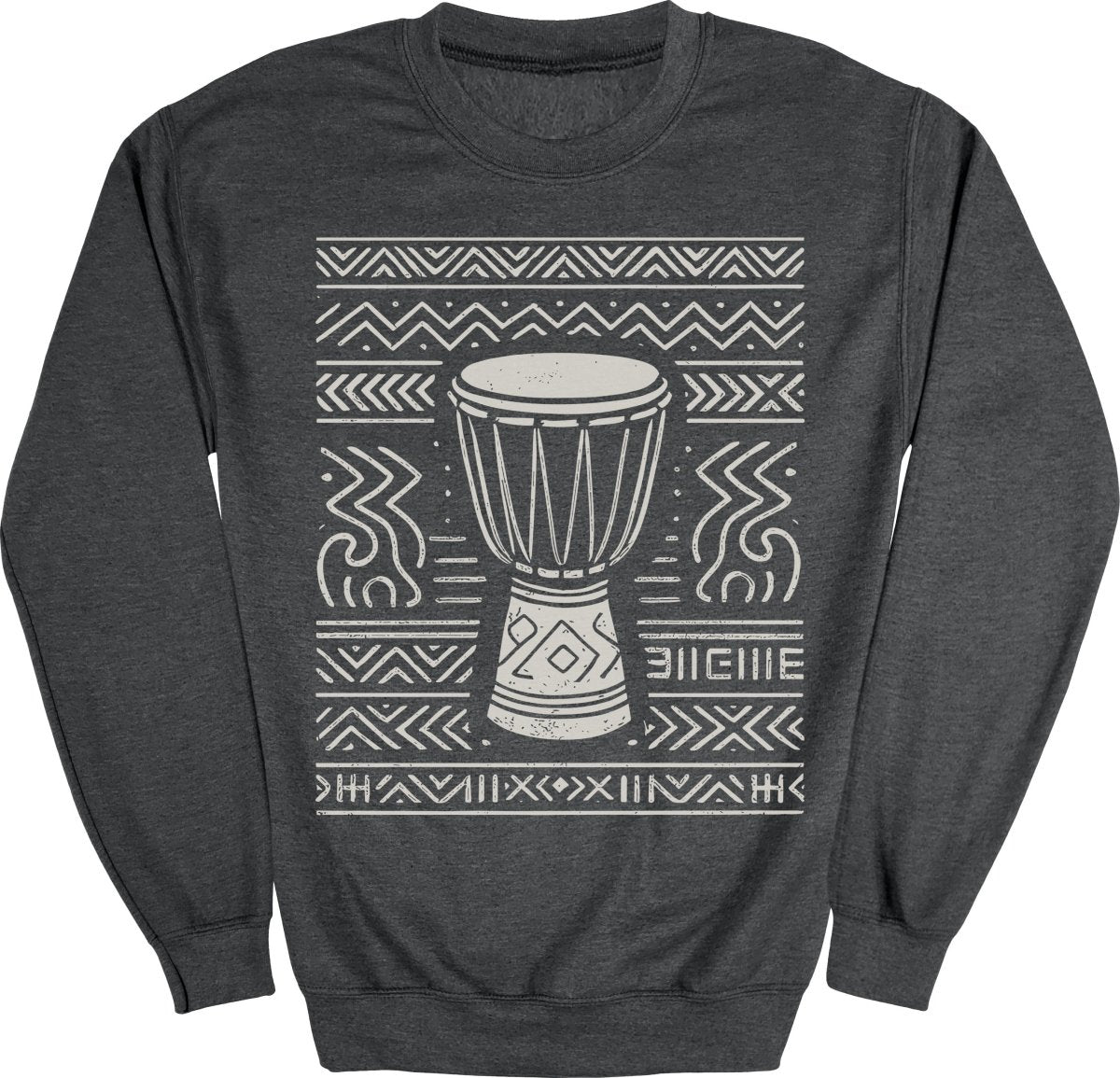 Tribal Drum Pattern Sweatshirt - Zion Threadz